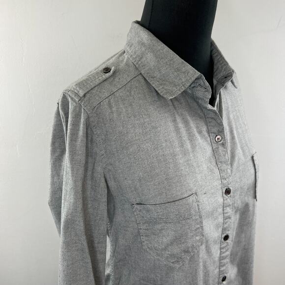 PJK Patterson J. Kincaid Blue Label Denim Fitted Button Down Shirt XS $98 - Picture 4 of 7
